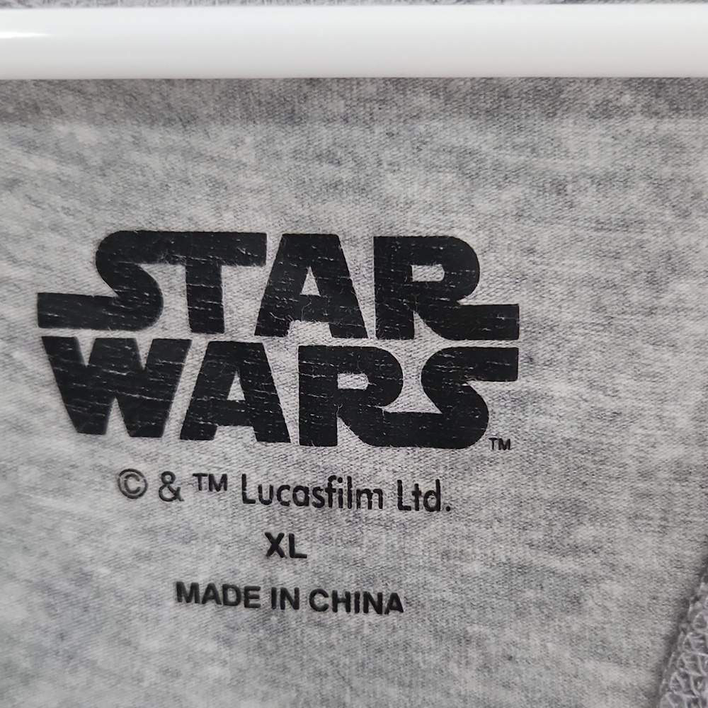 Star Wars tank top Womens racerback heather gray Sleeveless shirt size XL - Picture 2 of 8